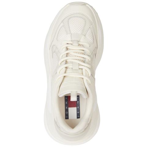 Fashion Runner Sport Shoe Sneakers Pelle Scarpe Donna Beige Eu 36, En0en02140 Aef - Foto 2