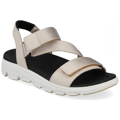 Beige Casual Open Sandals Sandali Sintetico E Tessile Scarpe Donna Beige Eu 39, V8406-60 - Foto 1