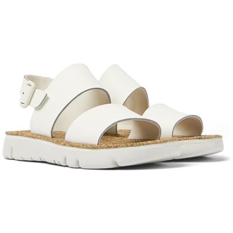 Lasted Sandals White Natural Sandali Pelle Di Mucca Scarpe Donna Bianco Eu 40, K201038-015 - Foto 1