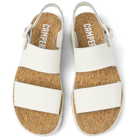 Lasted Sandals White Natural Sandali Pelle Di Mucca Scarpe Donna Bianco Eu 40, K201038-015 - Foto 3