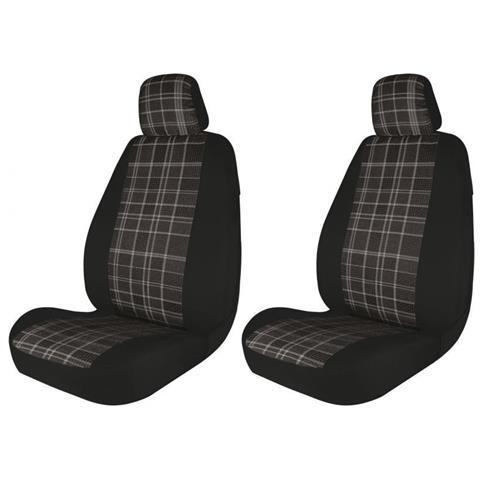 Coprisedili Anteriori Fast&smart Tg. Speciale Tess. Misto Cotone Piombo - Foto 1
