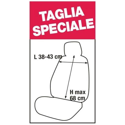 Coprisedili Anteriori Fast&smart Tg. Speciale Tess. Misto Cotone Piombo - Foto 3