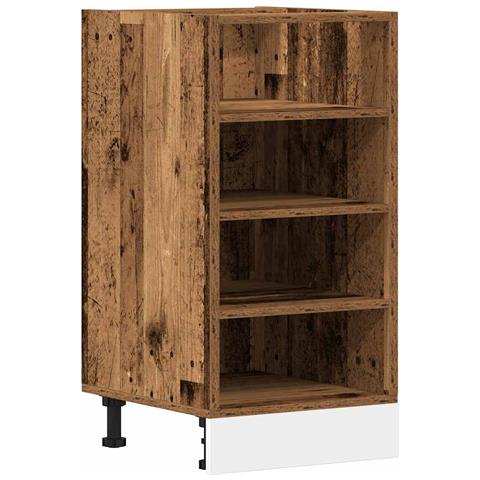 Armadio Inferiore “Riga” Legno Antico 40x44,5x81,5 cm - Foto 1