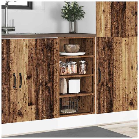 Armadio Inferiore “Riga” Legno Antico 40x44,5x81,5 cm - Foto 10