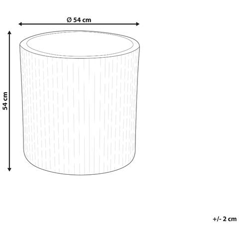 Vaso Per Piante Oreoi 55 Cm Grigio Grafite - Foto 6