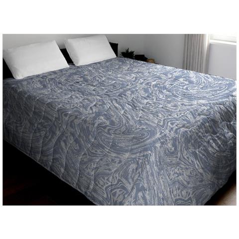 Trapuntino Piumino Estivo Primaverile 100gr Mq Leggero Disegno Splash 1 Piazza E Mezza Azzurro - Foto 1