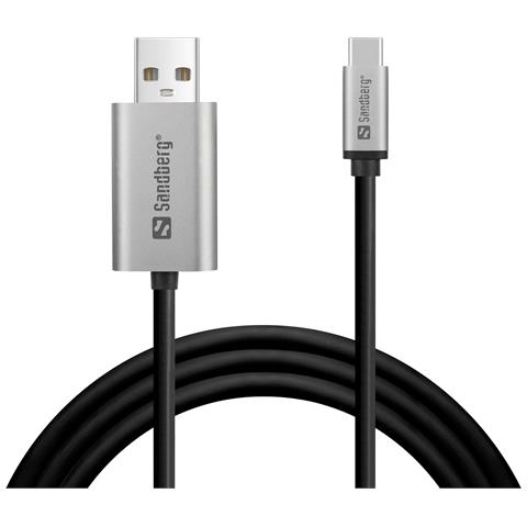 136-51 cavo e adattatore video 2 m USB tipo-C DisplayPort Nero, Grigio - Foto 1