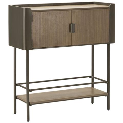 Tavolo Consolle Mf610 - Marrone - Legno - 100x42x110 Cm - Foto 1