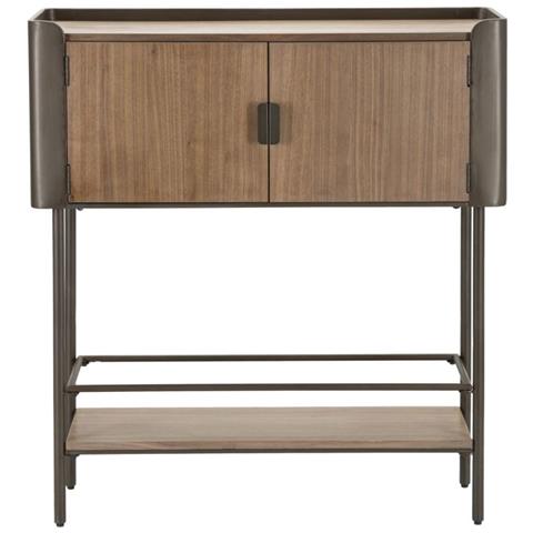 Tavolo Consolle Mf610 - Marrone - Legno - 100x42x110 Cm - Foto 2