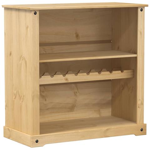 Cantinetta Per Vini Corona 107,5x51x105,5cm Legno Massello Pino - Foto 1