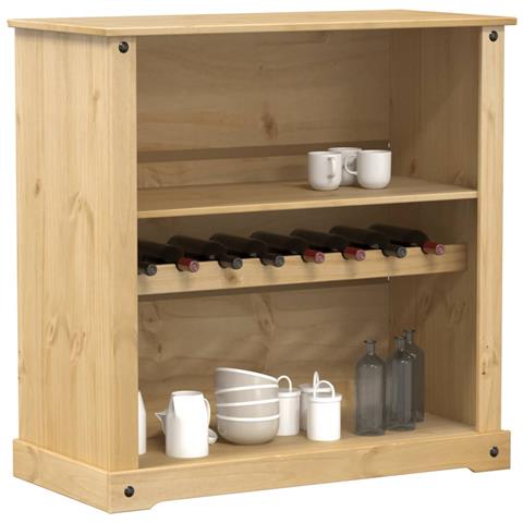 Cantinetta Per Vini Corona 107,5x51x105,5cm Legno Massello Pino - Foto 8