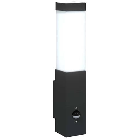 Luce da Parete Esterno con Sensore Nera Acciaio Inossidabile IP44 - Foto 9