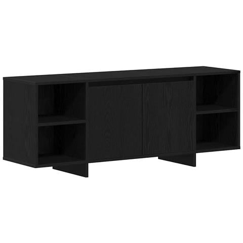 Supporto TV - Rovere Nero - 120x30x40.5 cm - Realizzato in Legno Ingegnerizzato - Foto 1