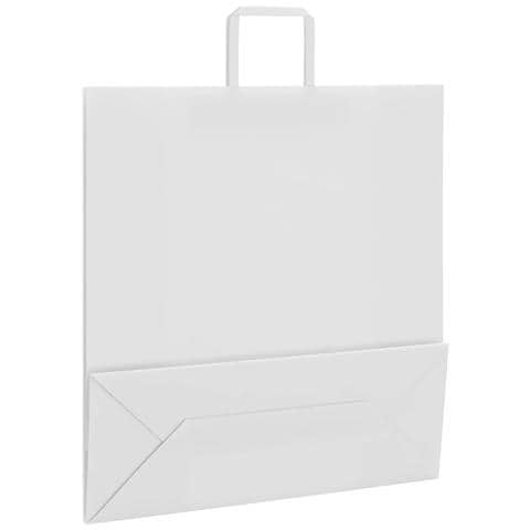 Sacchetti di Carta 250 pz con Manici Bianchi 45x17x48 cm - Foto 9