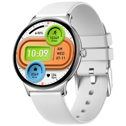 Smartwatch Multifunzione Con Monitoraggio Della Salute E Bluetooth Per Chiamate Silver - Foto 1