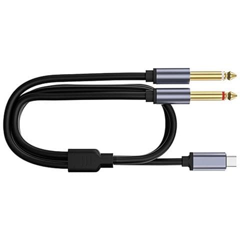 Cavo Audio Da Type-c A Doppio 6,35 Mm: Connessione Audio Di Alta Qualità 3 M - Foto 2