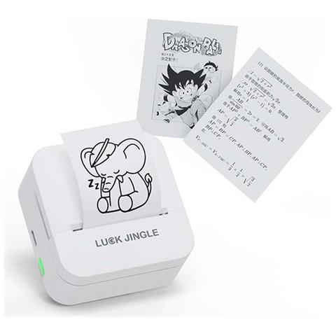 Mini Stampante Termica Portatile 58mm - Bluetooth Wireless Per Etichette E Foto White - Foto 2