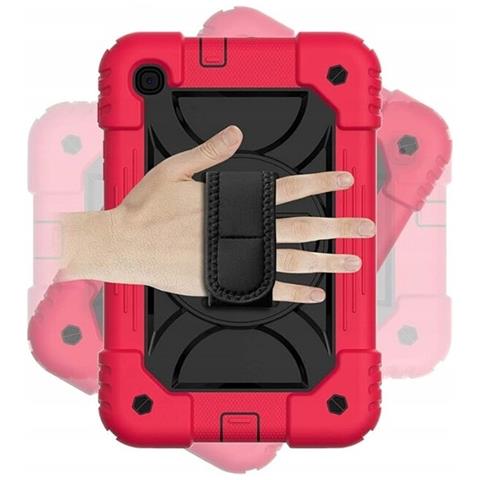 Custodia Per Ipad 9/8/7 10.2"" Con Supporto E Tracolla Rossa - Foto 2