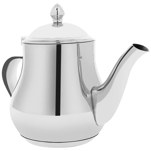Teiera In Acciaio Inossidabile Con Beccuccio Versatore Preciso E Coperchio, Argento - Foto 1