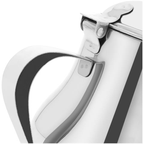 Teiera In Acciaio Inossidabile Con Beccuccio Versatore Preciso E Coperchio, Argento - Foto 5