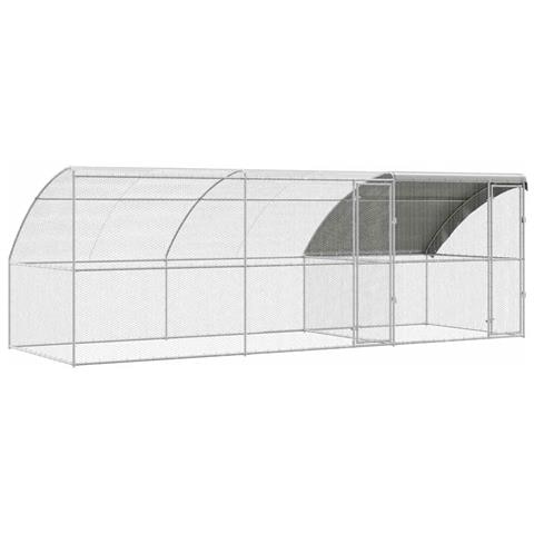 Gabbia per polli Argento 600 x 200 x 198.5 cm Acciaio zincato - Foto 1