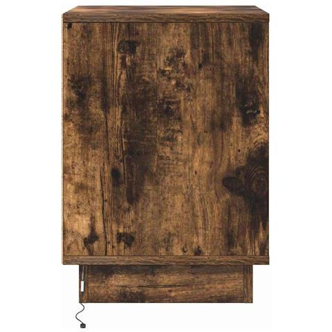 Armadio da Notte con 2 pcs Rovere fumé 39 x 34.5 x 50 cm - Foto 9