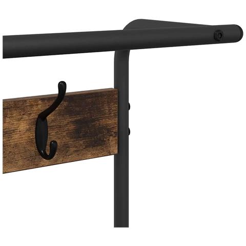 Appendiabiti Rovere fumo 75 x 34 x 184 cm Legno multistrato - Foto 9