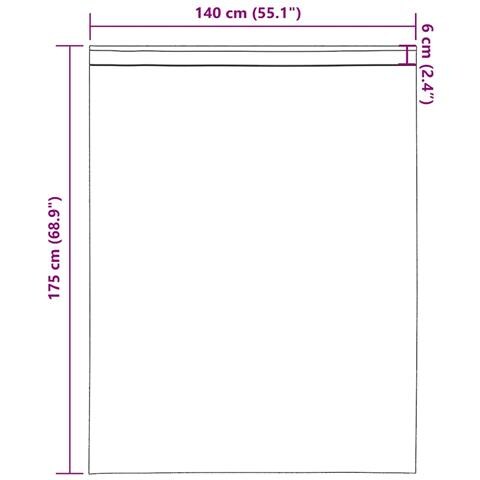 Tende in Voile con Tasche per Aste 2 pz Giallo - Foto 9