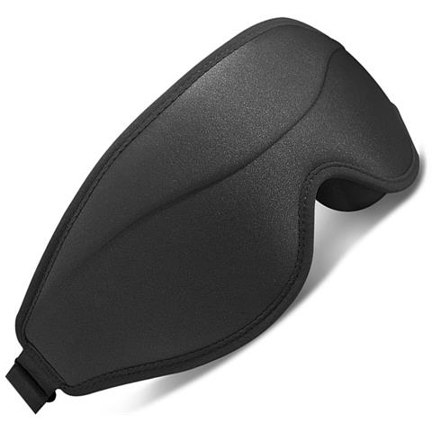 Mascherina Per Dormire Sagomata 3d - Memory Foam, Zero Pressione, Blocco Luce Black - Foto 3