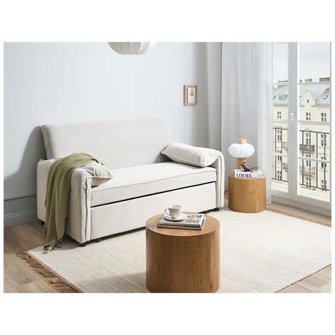 Divano Letto Horma Tessuto Bianco Sporco - Foto 1