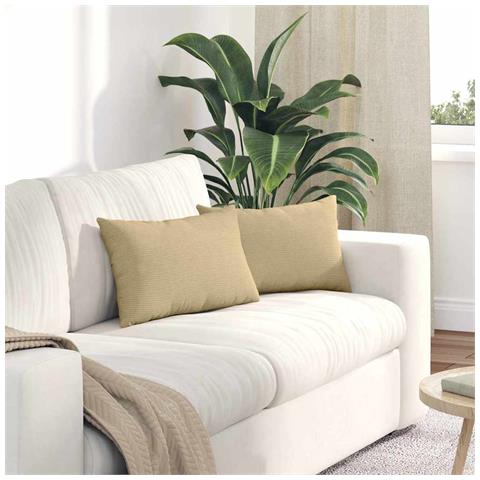 Cuscini da Divano 2 pcs Grigio Verde 50 x 30 cm - Foto 2