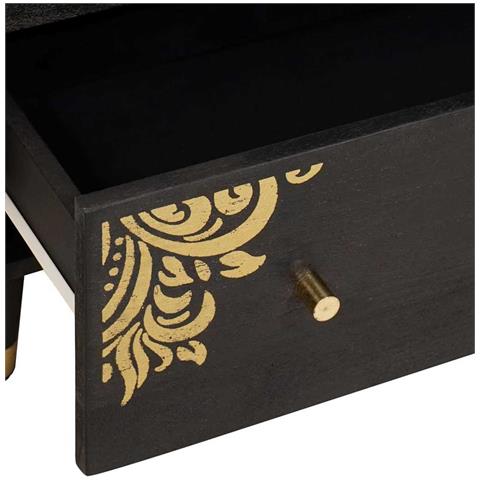 Set di Armadi da Bagno con cassetto 3 pcs Nero 180 x 33 x 75 cm - Foto 9