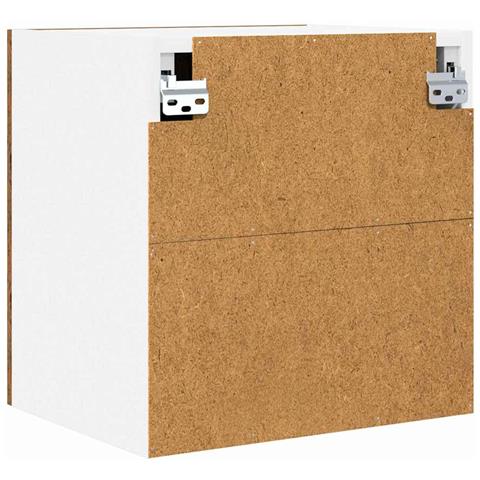 Armadio pensile con porta Riga 2 pcs Legno Antico e Bianco - Foto 9