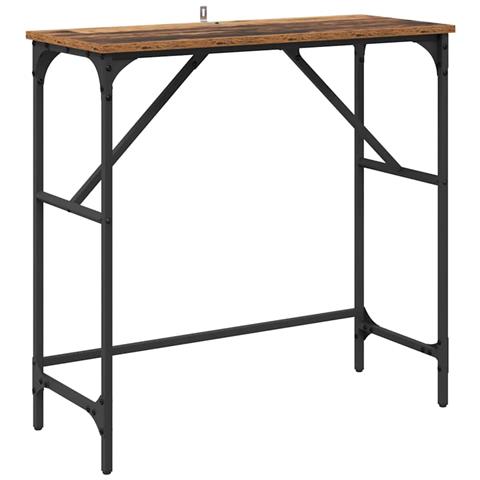 Tavolo consolle Legno vecchio 75 x 32 x 75 cm Legno multistrato - Foto 1