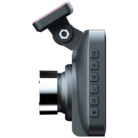Dashcam Full Hd A Doppia Lente Con Schermo Da 4"" Per Auto, Nero - Foto 2