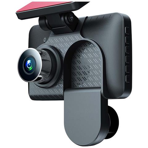 Dashcam Full Hd A Doppia Lente Con Schermo Da 4"" Per Auto, Nero - Foto 4