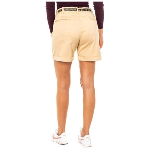 Pantaloncini Con Fondo Orlato E Passanti Per Cintura Lwb001 Da Donna - Foto 3