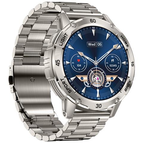 Smartwatch Multifunzionale Con Monitoraggio Della Frequenza Cardiaca E Dell'ossigeno Nel Sangue Compatibile Con Huawei, Samsung, Apple, Garmin Silver - Foto 2