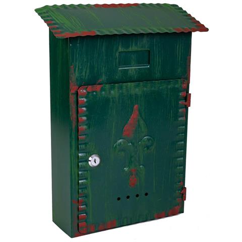 Cassetta Postale In Metallo Verde 27x11x37h - Foto 1