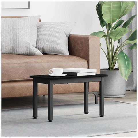 Tavolino da salotto Rovere Nero 60 x 30 x 36 cm - Foto 2