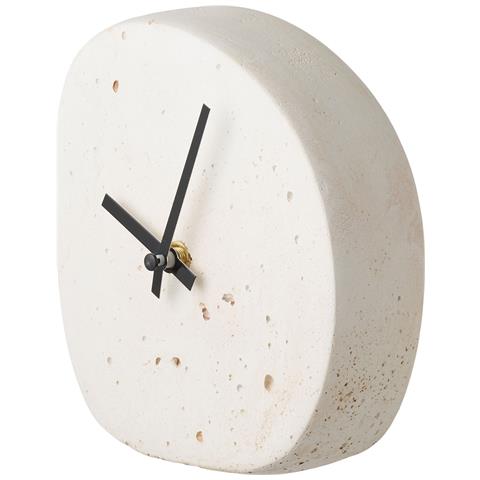 Orologio Da Tavolo Linz-bianco-cemento-5x14x15 Cm - Foto 2