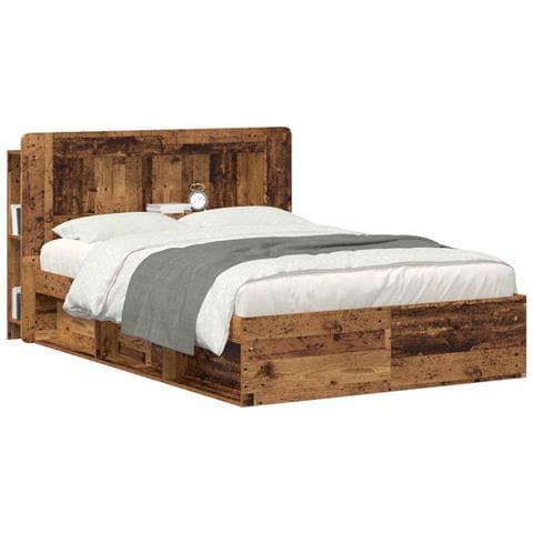 Testata del letto Legno antico Legno ingegnerizzato - Foto 2