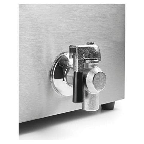 69469 69468 - Friggitrice elettrica doppia con rubinetto professionale 3250 W (x2), - Foto 2