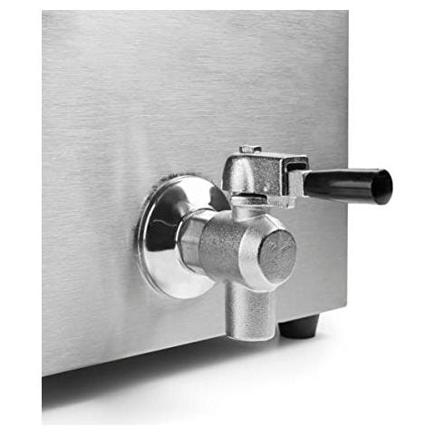 69469 69468 - Friggitrice elettrica doppia con rubinetto professionale 3250 W (x2), - Foto 3