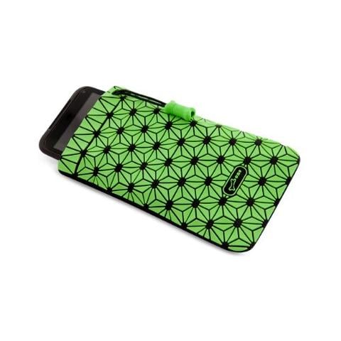 750193 Custodia a sacchetto Nero, Verde custodia per cellulare - Foto 1