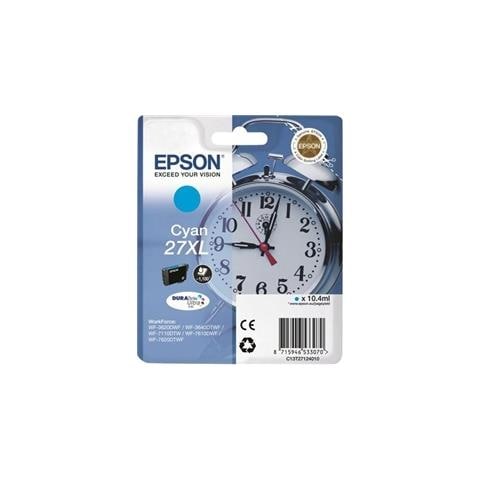 C13T27124022 Cartuccia Ink Originale Ciano per WorkForce Pro WF-3640DTWF Capacità 1100 Pagine - Foto 1