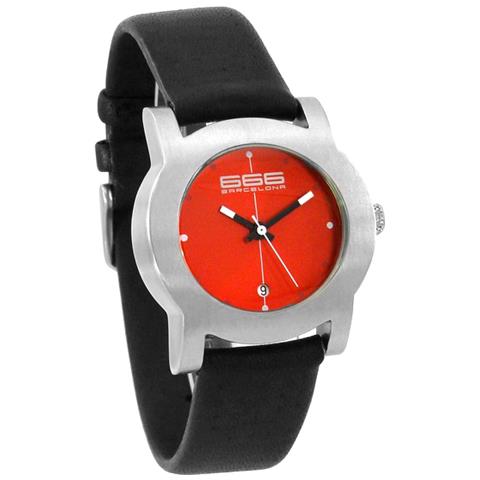 666Barcelona Orologio Analogico Quarzo Donna con Cinturino in Pelle 666-242 - Foto 1
