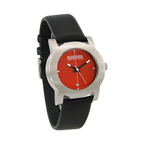 666Barcelona Orologio Analogico Quarzo Donna con Cinturino in Pelle 666-242 - Foto 3