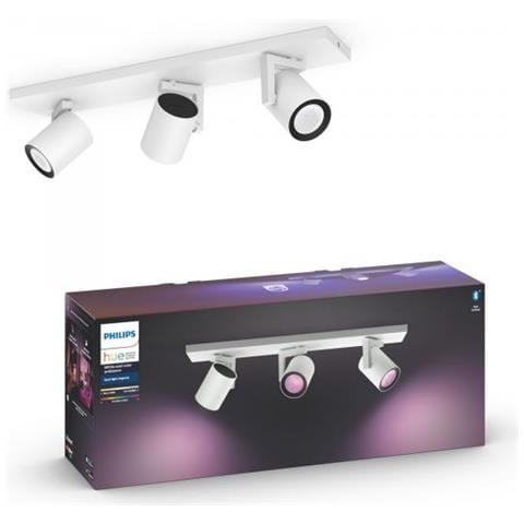 Lampada Da Soffitto Led White Color Argenta 3x6w Hue Bianco 127x89x480 Mm Metallo - Foto 1