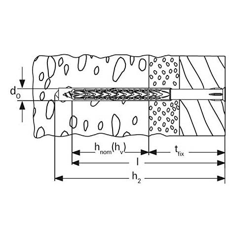 Tasselli Prolungati Sxrl 8x80 T (50 Tasselli, 50 Viti) Per: Facciate, Controsoffitti E Sottostrutture Per Tetti In Legno E Metallo, Cornici In Legno, Serramenti E Finestre, 540.114 - Foto 2